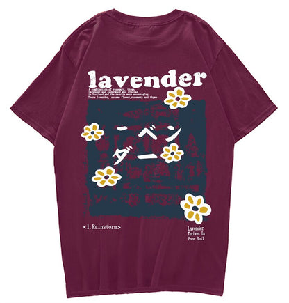 Lavender Men Women Streetwear Unisex Graphic TShirt