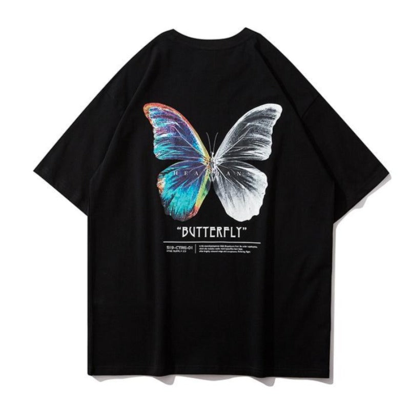 Butterfly Unisex Men Women Streetwear Graphic TShirt