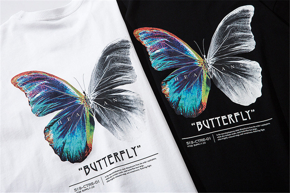 Butterfly Unisex Men Women Streetwear Graphic TShirt